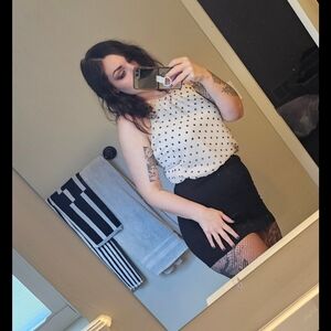 Express Polka Dot Halter Top